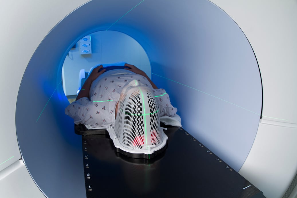 Patient Receiving Medical Scan/Treatment for Head & Neck Cancer